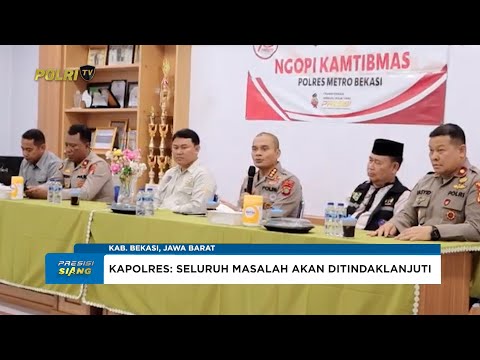 POLRESTRO BEKASI NGOPI KAMTIBMAS BARENG OJEK PANGKALAN