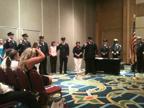 Galveston Fire Dept. Award Ceremony 8/1/14 - Oath of Office