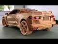 Wood Carving 2020 Chevrolet Corvette C8 Woodworking Art