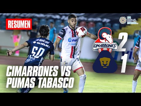 Cimarrones vs Pumas Tabasco | GOLES Resumen | Liga de Expansión | Guardianes 2020