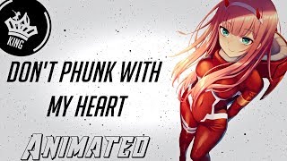 Nightcore - Don't phunk with my heart (Animated lyrics)