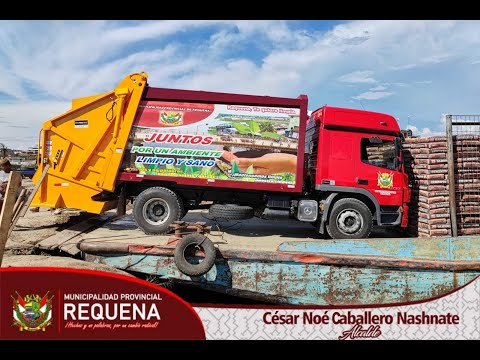 Primer camión recolector de residuos solidos llega a Requena, video de YouTube