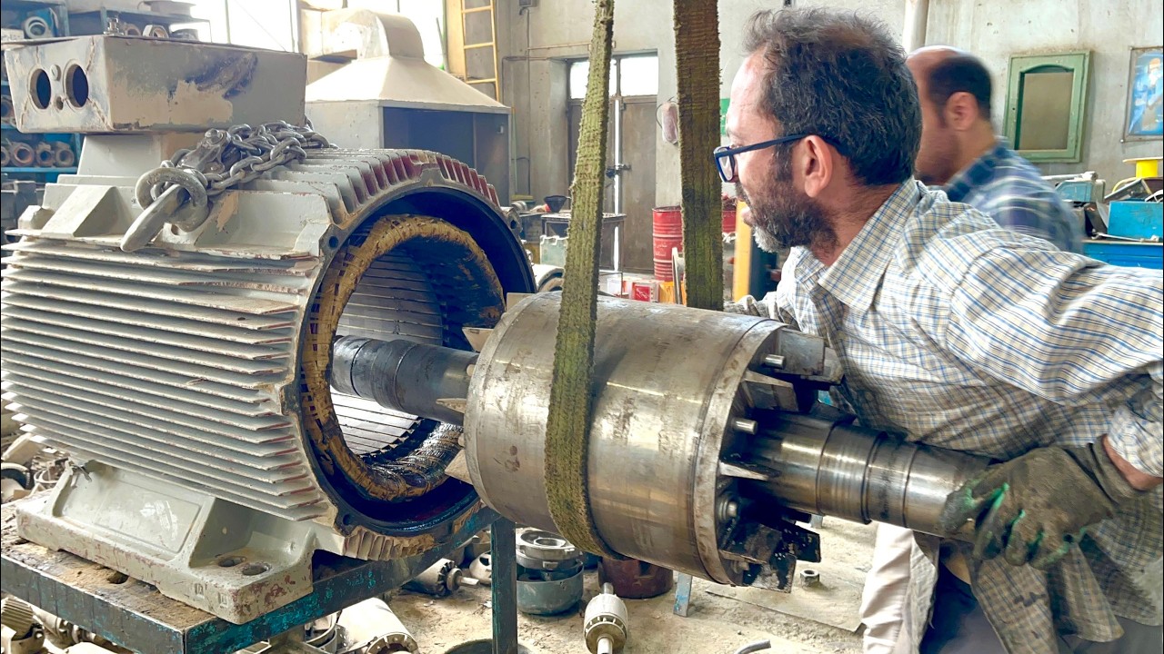 everything about the electric motors || Siemens 160 kW 1500 rpm electric motor disassembly