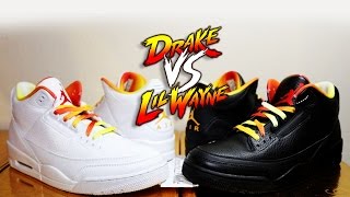 Video thumbnail for Drake vs Lil Wayne Air Jordan 3 Pack Up For Grabs! by Kicks Ahoy