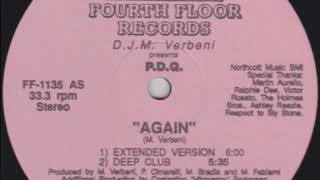 D.J.M. Verbeni Presents P.D.Q. ‎– Again (Deep Club)