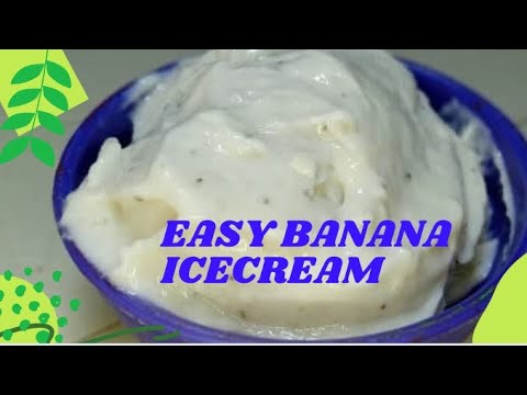 Easy banana ice cream || Homemade ice cream