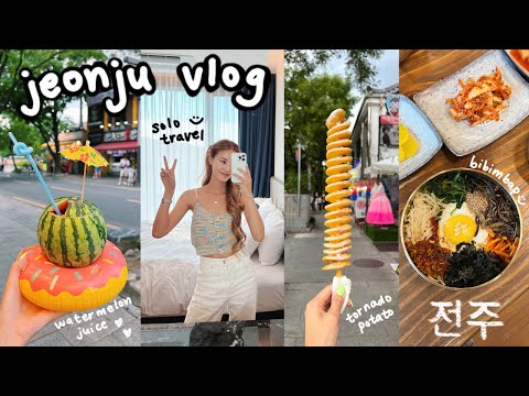 viagem solo na Coréia 🇰🇷 vila de jeonju hanok, comida de rua coreana, passeios em cafés, massagem para banho de pés