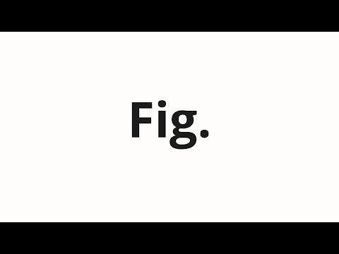 How to pronounce Fig.