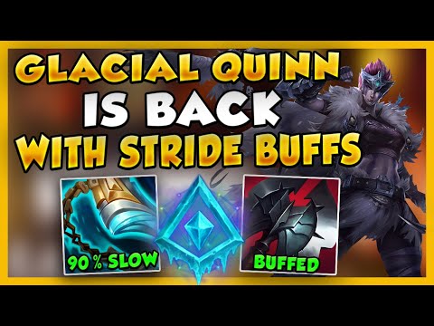 *NEW* STRIDEBREAKER BUFF MAKES GLACIAL QUINN STRONGER THAN EVER (7 SECOND CD) - League of Legends