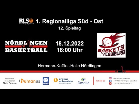 12. Spieltag TSV 1861 Nördlingen - Baskets Vilsbiburg 85 : 87
