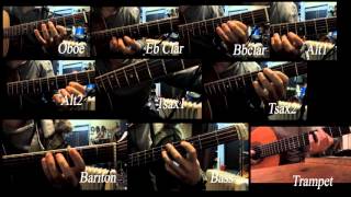 Santana - Oye como va ( Guitar ensemble arrangement )