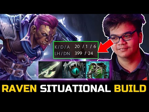 FNATIC.RAVEN SITUATIONAL BUILD ANTI MAGE - 100% WINRATE USING THIS HERO
