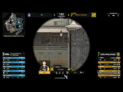 s1mple's AMAZING FLICK SHOT on Overpass in CS:GO. Na'Vi   VS   OG
