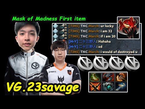New Vici Gaming Carry !! VG.23savage [Anti Mage] New Build vs TNC.March [Sven] Mode Carry Dota 2