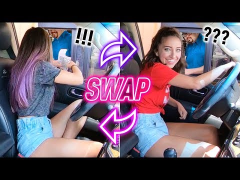 Identical Twins DRIVE THRU Swap Challenge Video