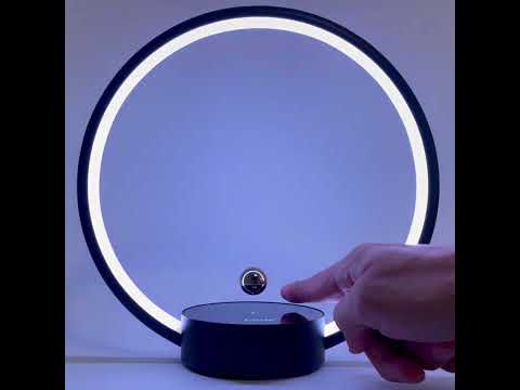 Настольная лампа Circlo Black "Парящая луна", 3 режима