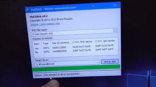 How to write the contents of a Vhd file to a Physical Hard Disk (Vhd2disk)