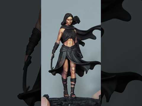 How to paint skin on miniatures (free stl on my patreon ) #miniaturepainting  #warhammer #short