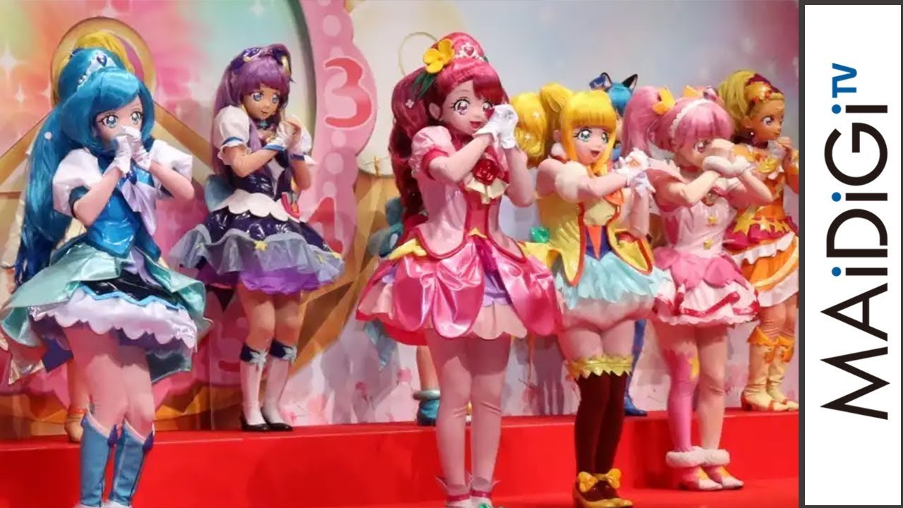 【動画】3世代13人のプリキュアが集結！エンディングダンス生披露 「映画プリキュアミラクルリープ」会見