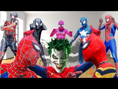 SUPERHERO's Story || Rescue RED SPIDER-MAN From JOKER & BAD-HERO TEAM...?? ( Action, Funny... )