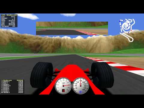 TORCS gameplay car1-ow1 versus all on Road Tracks - Spiral Park