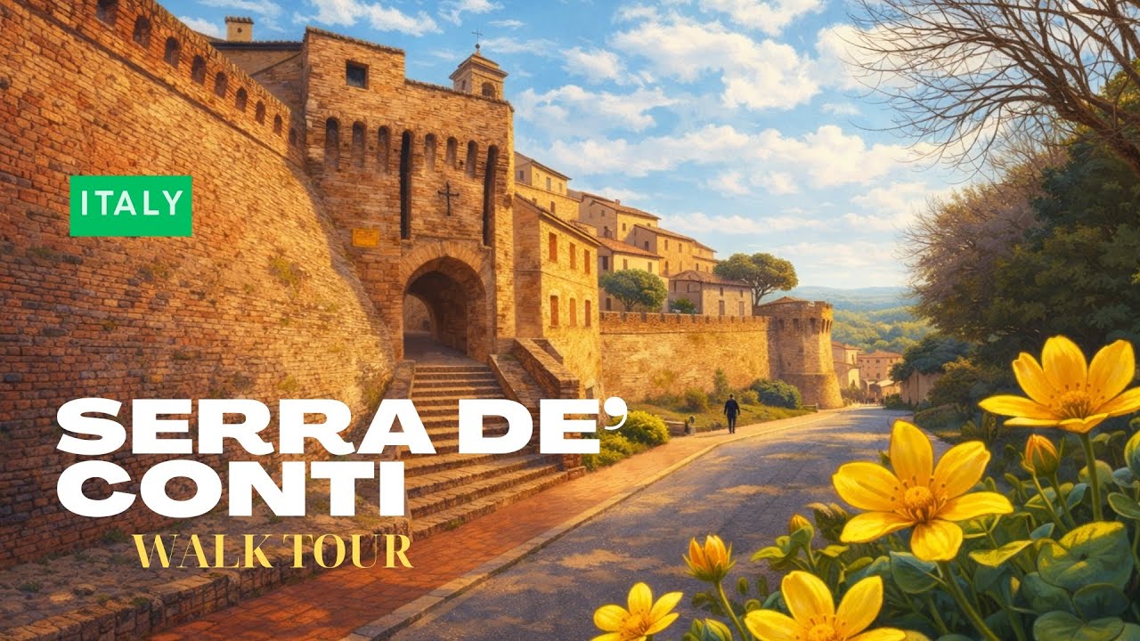 🇮🇹 Serra de’ Conti, Italy | Walking Through a Beautiful Medieval Village in Le Marche