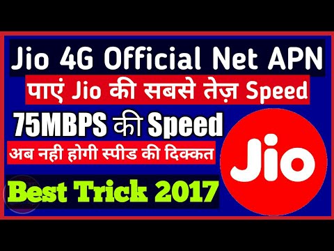 JIO 4g Original APN for fastest Speed  More Than 75 MBPS