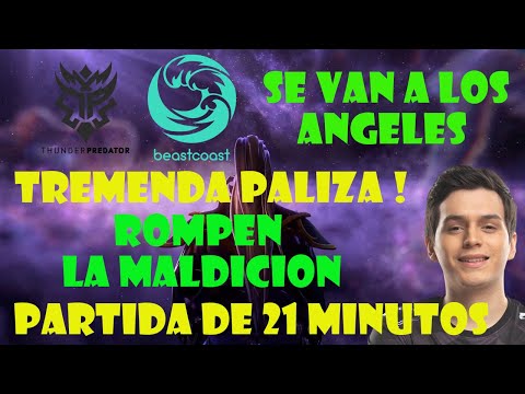 BEASTCOAST vs THUNDER PREDATOR [BO3] [GAME 2] - TREMENDA PALIZA 21 MIN ! - ESL One Los Angeles 2020