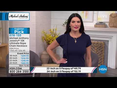 Michael Anthony Jewelry 10K 18" Ultimate Rope Chain