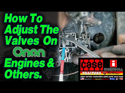 How to Adjust the valves on a ONAN Small Engine.