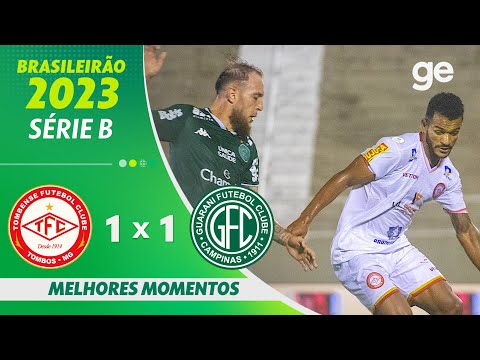 Gols e lances de Tombense x Guarani