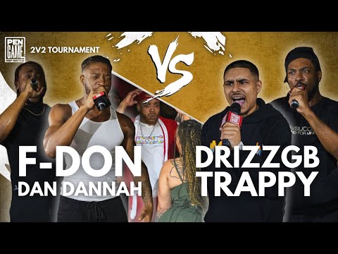 DRIZZGB & TRAPPY vs F-DON & DAN DANNAH | PenGame Rap Battle 2024