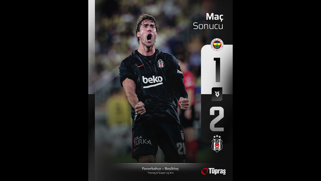 Beşiktaş, Kadıköy'den 2-1 galibiyetle ayrılıyor