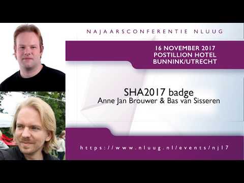 NLUUG NJ17 - 05 - Anne Jan Brouwer & Bas van Sisseren -- SHA2017 badge