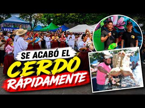 LLENO total en el festival del CERDO en Panchimalco, Ya no había CERDO.😱😱😱