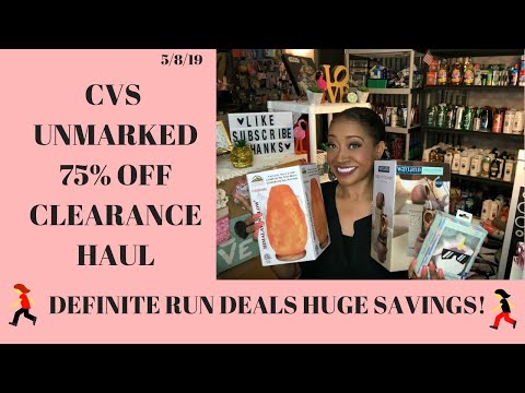 WOW CVS Unmarked 75% OFF Clearance Haul~Amazing Finds Unmarked 75% Off Definitely RUN 🏃🏽‍♀️ Deals! Video