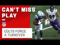 Colts Force Bobbled Fumble in the Red Zone!