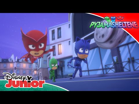 💥  Forsvundet rumsten | Pyjamasheltene | Disney Junior Danmark