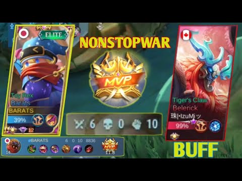 NONSTOP WAR BARATS TOP GLOBAL BEST BUILD IN 2022 | MLBB | JETREXTV🔥