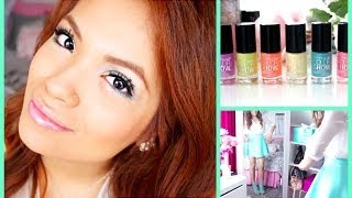 Fun and Flirty Spring Makeup ft. Maybelline's New Bleached Neons Collection