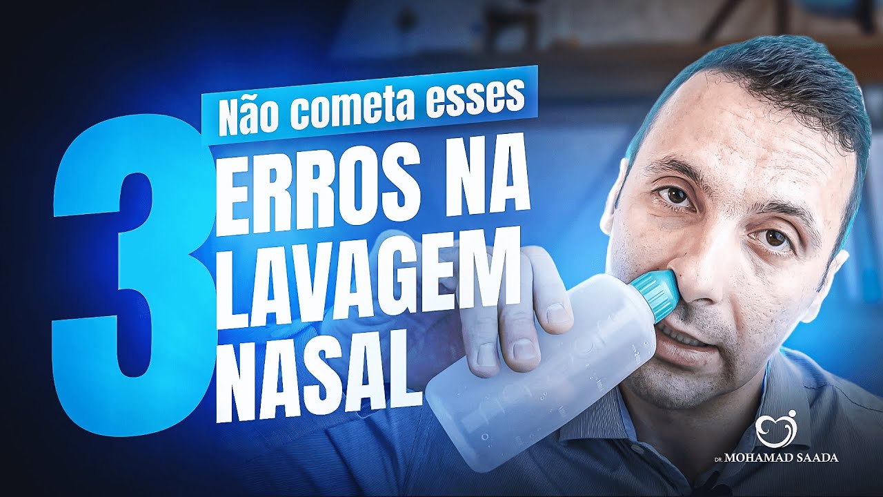 3 ERROS QUE VOCÊ NÃO PODE COMETER NA HORA DA LAVAGEM NASAL
