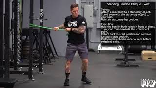 Standing Banded Oblique Twist exercise video thumbnail