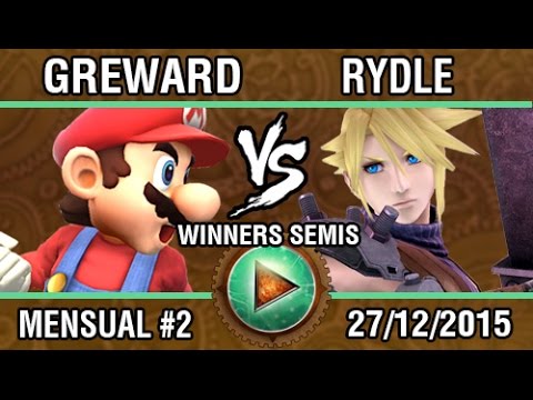 [Afterlife 2] Greward (Mario) vs Rydle (Cloud, Sheik) SSB4 Winners Semis - Top 8