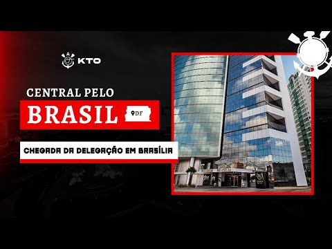 Confira a chegada da delegação do Corinthians em Brasília para o clássico contra o São Paulo