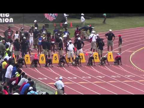 2013 AAU National Jr. Olympics 100m semis_heat 2_17-18 yr women