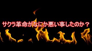 サクラ革命が一体何をしたというのか？