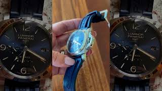 2019 Panerai Luminor 1950 GMT 10 Days Steel Blue Dial (PAM00986)