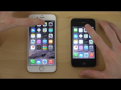 Official iOS 8.2: iPhone 6 vs. iPhone 4S - App Opening Speed Test (4K)