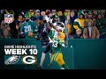 Philadelphia Eagles Vs Green Bay Packers Game Highlights 2025 NFL Season Week 10