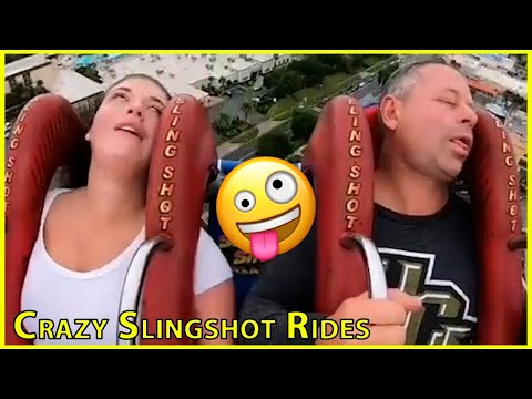 Compilation Of Slingshot Rides - People Screaming and Passing Out ???? #Viral #Memes #Fun